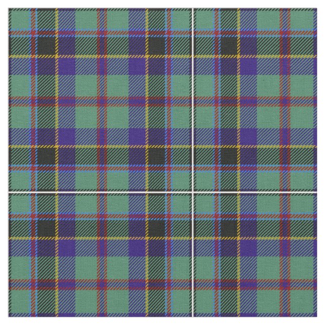 Stevenson Tartan Print Fabric (Close Up)