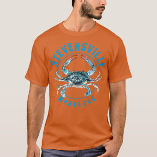 Stevensville Maryland Blue Crab Design T-Shirt