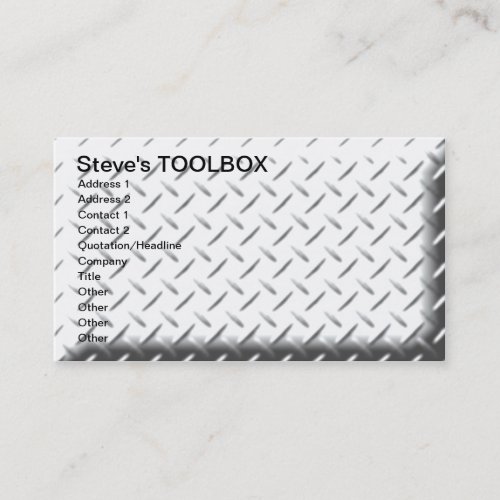 Steves TOOLBOX Business Card