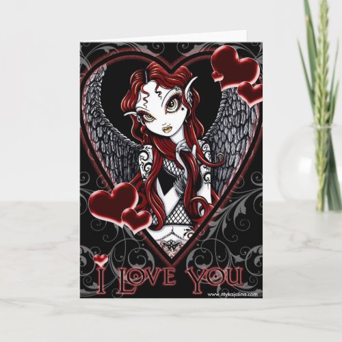 Stevie Angel Heart Valentine Card