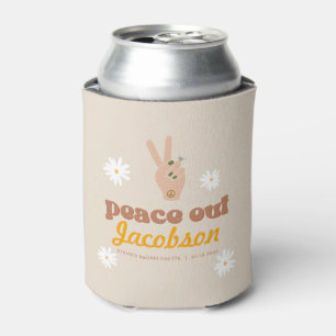 STEVIE Groovy Babe Retro 70's Hippie Themed Bach Can Cooler