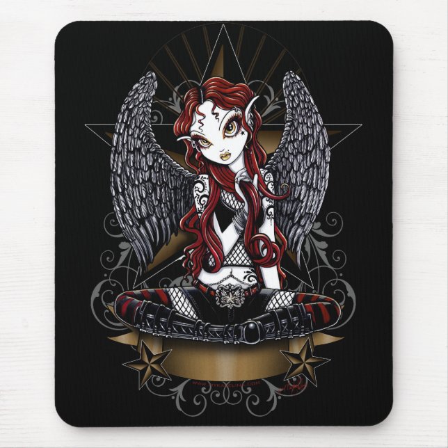 Stevie Super Star Angel by Myka Jelina Mouse Pad (Front)