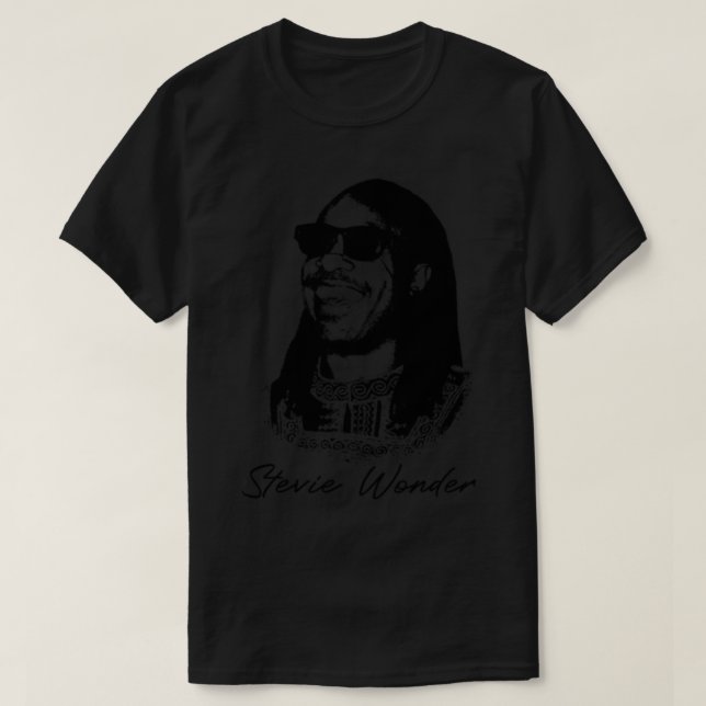 Stevie Wonder Black Sunglass Essential T-Shirt (Design Front)