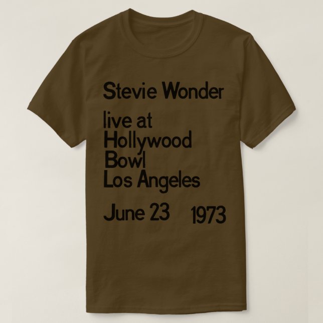 Stevie Wonder LIVE T-Shirt (Design Front)