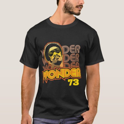 Stevie Wonder T_ShirtStevie Wonder 73 T_Shirt_by C T_Shirt