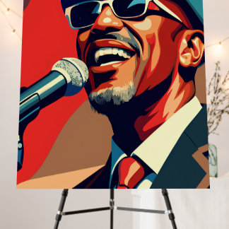 Stevie Wonder, the legendary singer  Foam Board