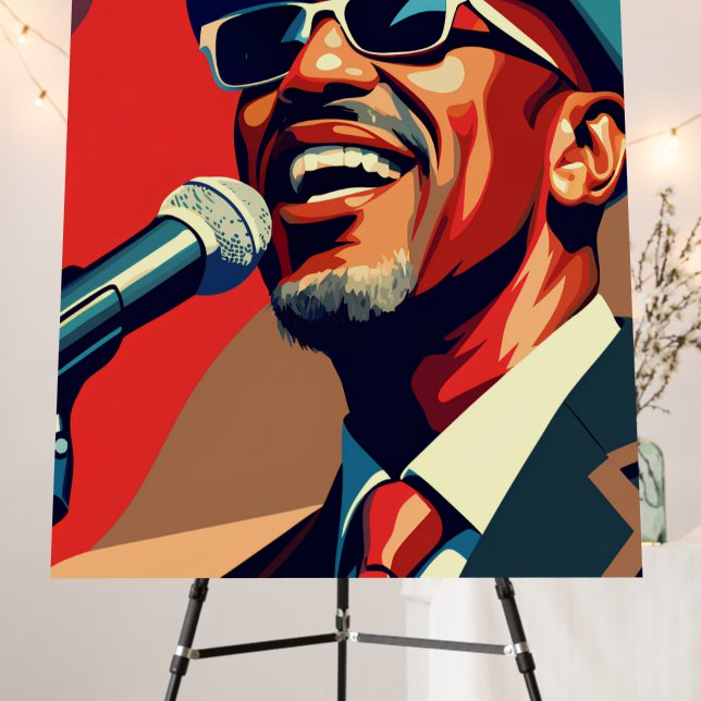 Stevie Wonder, the legendary singer  Foam Board (In Situ (Stand))