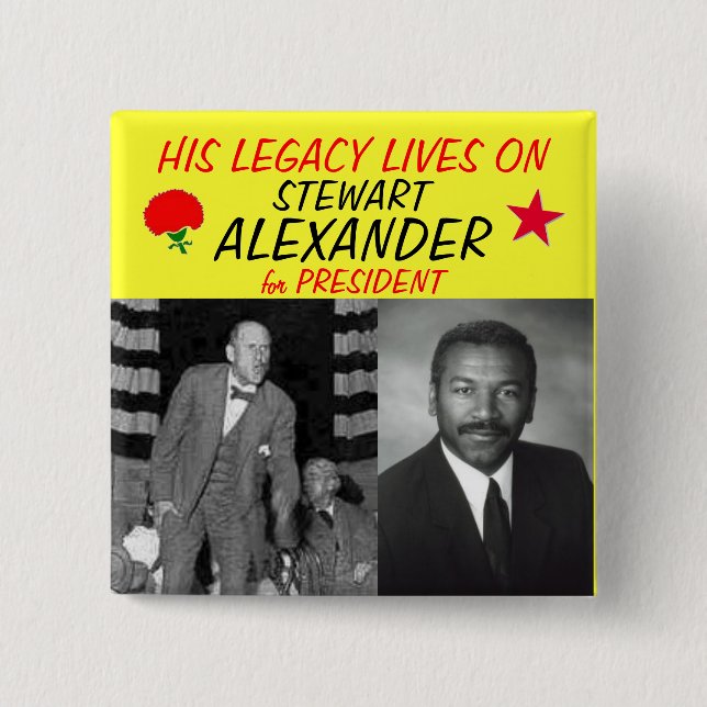 Stewart Alexander 2012 Pinback Button (Front)