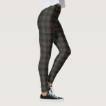 Stewart Black Modern Original Scottish Tartan  Leggings<br><div class="desc">Beautiful Scottish Clan Tartans in their original form offered on a multitude of products in The Plaid Shop. What makes my tartans different from the others on this site? My tartan images are scanned from original cloth. You will see woolen cloth lines in these tartans that make them look as...</div>