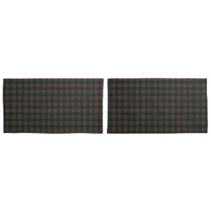 Stewart Black Modern Original Scottish Tartan Pillow Case