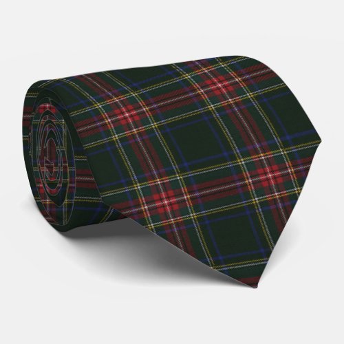 Stewart Black Modern Original Scottish Tartan Tie