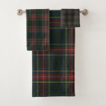 Stewart Black Modern Original Tartan Bath Towel Set