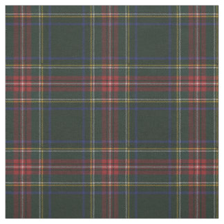 Stewart Black Modern Original Tartan Fabric