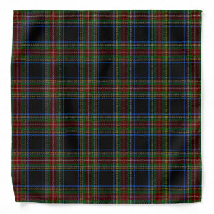 Stewart Black Tartan Bandana