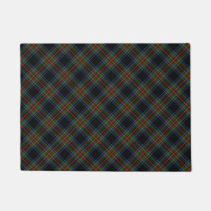 Stewart Black Tartan Doormat