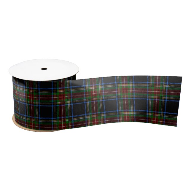 Stewart Black Tartan Satin Ribbon (Spool)