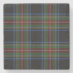 Stewart Black Tartan Stone Coaster