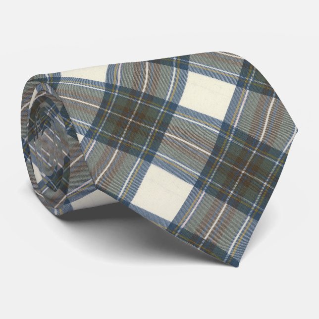 Stewart Blue Dress Original Scottish Tartan Neck Tie (Rolled)