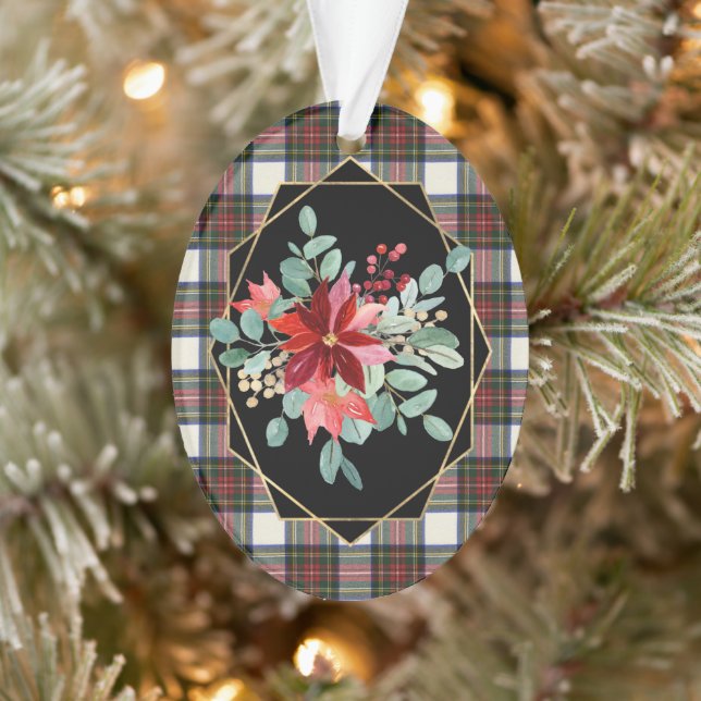 Stewart Blue Dress Original Scottish Tartan Ornament (Tree)