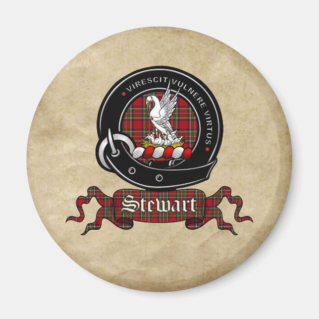 Stewart Clan Badge Magnet (Front)