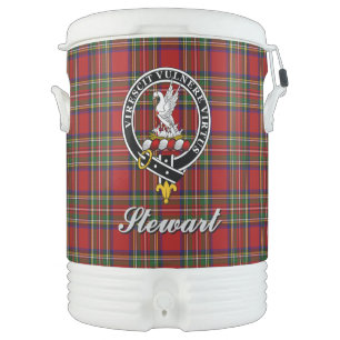Stewart Clan Badge & Tartan Beverage Cooler