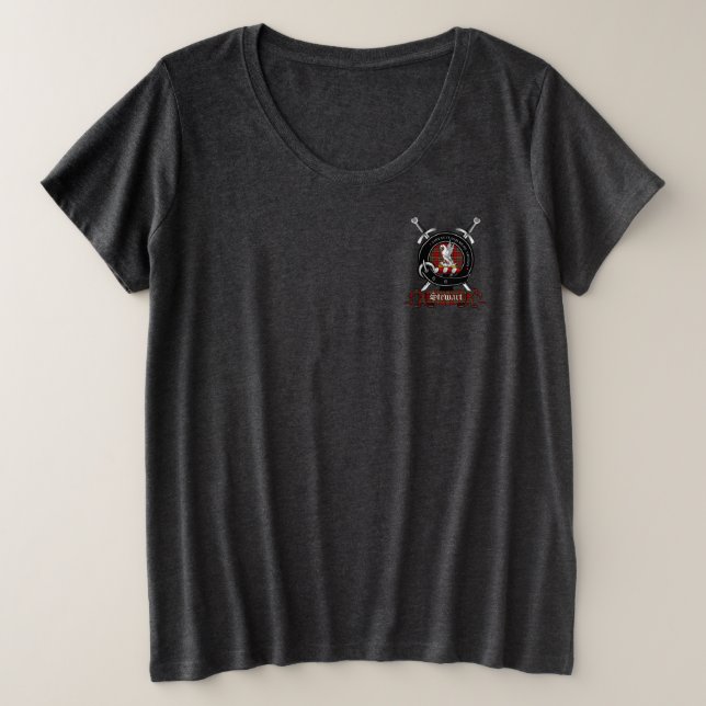 Stewart Clan Badge Women's Size T-Shirt (Design Front)