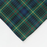 Stewart Clan Dark Green And Blue Hunting Tartan Fleece Blanket at Zazzle