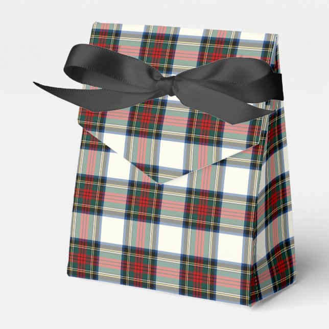 Stewart Clan Formal Dress Tartan Favor Boxes (Front Side)