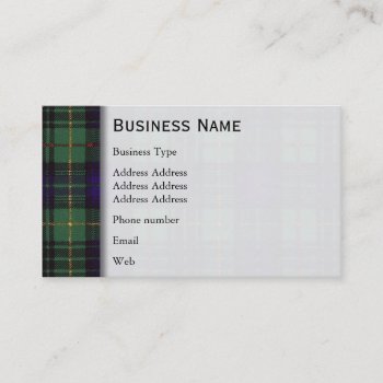 Stewart Clan Hunting Plaid Scottish Tartan Business Card by TheTartanShop at Zazzle