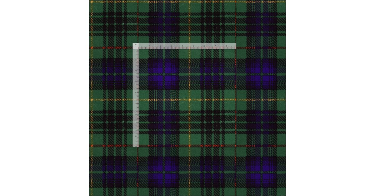Stewart clan Hunting Plaid Scottish tartan Fabric | Zazzle.com
