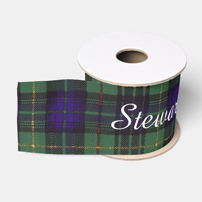 Stewart clan Hunting Plaid Scottish tartan Grosgrain Ribbon (Spool)