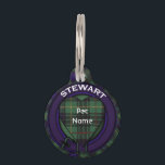 Stewart clan Hunting Plaid Scottish tartan Pet Tag<br><div class="desc">A lovely deisgn based on the real  scottish plaid</div>