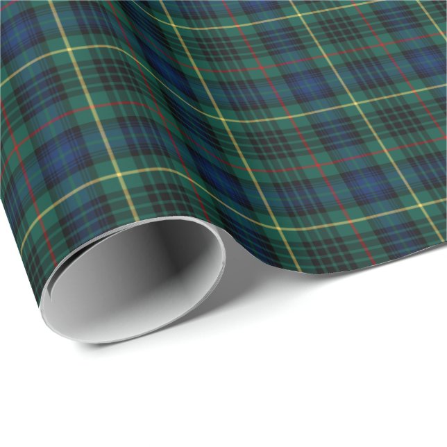 Stewart Clan Hunting Tartan Wrapping Paper (Roll Corner)