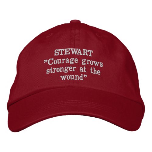 Stewart Clan Motto Embroidered Hat