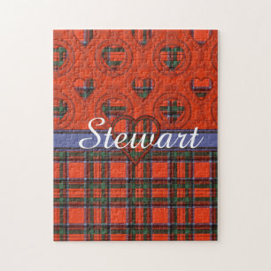 Stewart clan Plaid Scottish tartan Jigsaw Puzzle