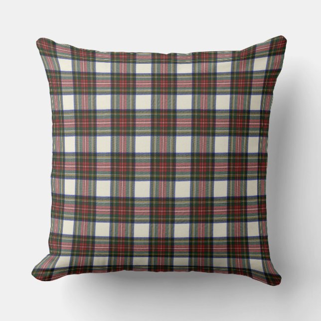 Stewart Dress Modern  Original ScottishTartan Throw Pillow (Front)