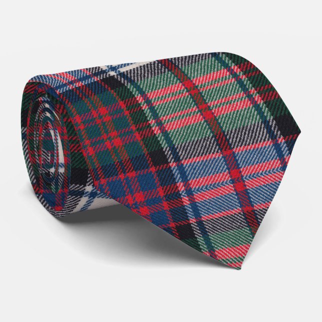 Stewart Dress Modern Scottish Tartan Neck Tie (Rolled)