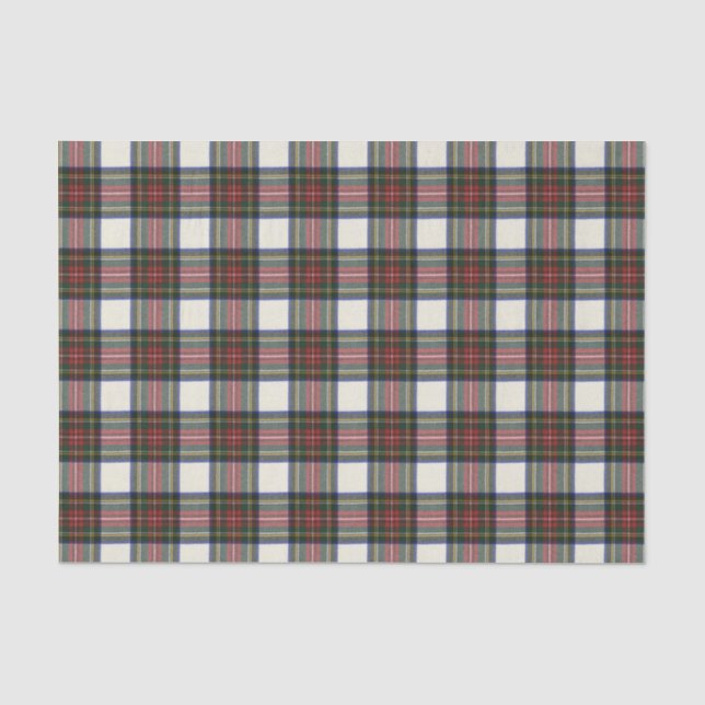 Stewart Dress Modern Scottish Tartan Tissue Paper (Front)