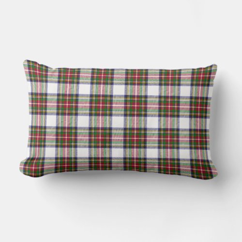 Stewart Dress Modern Tartan Plaid Pattern Lumbar Pillow