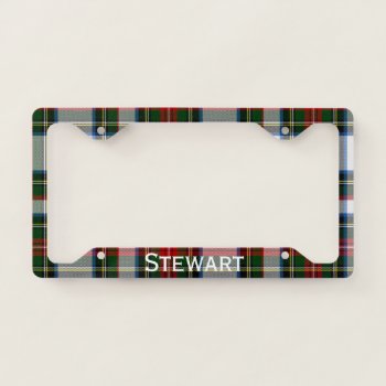 Stewart Dress Plaid License Plate Frame by Everythingplaid at Zazzle