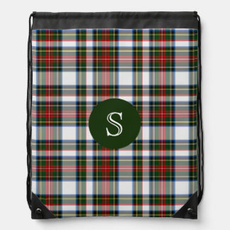 Stewart Dress Tartan Plaid Monogram Backpack