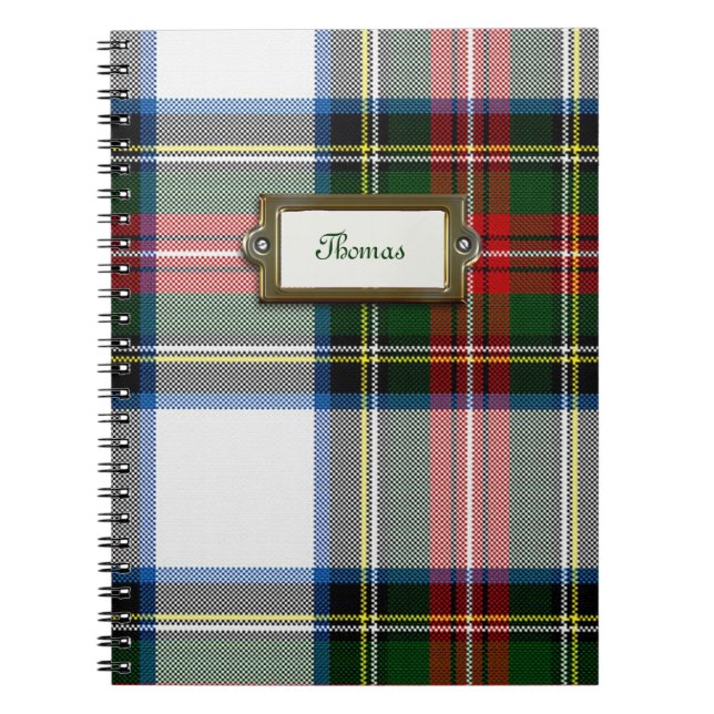 Stewart Dress Tartan Plaid Notebook (Front)