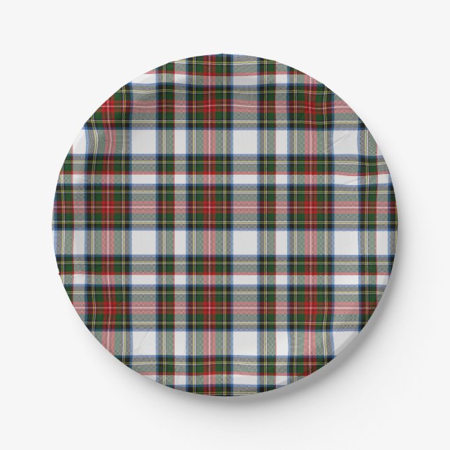 Stewart Dress Tartan Plaid Paper Plate (Front)