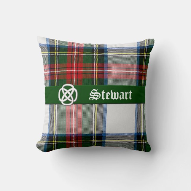 Stewart Dress Tartan Plaid Pillow (Front)