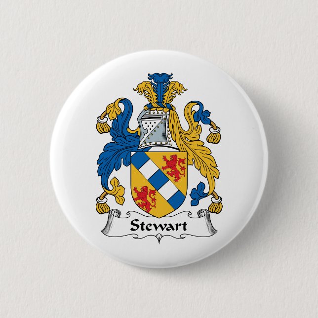 Stewart Family Crest Button (Front)
