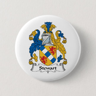Stewart Family Crest Button