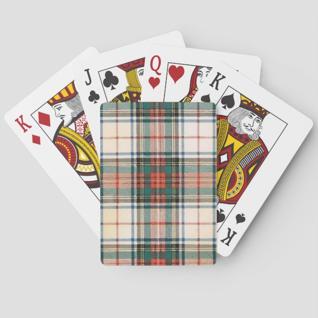STEWART FAMILY DRESS TARTAN POKER CARDS (Back)