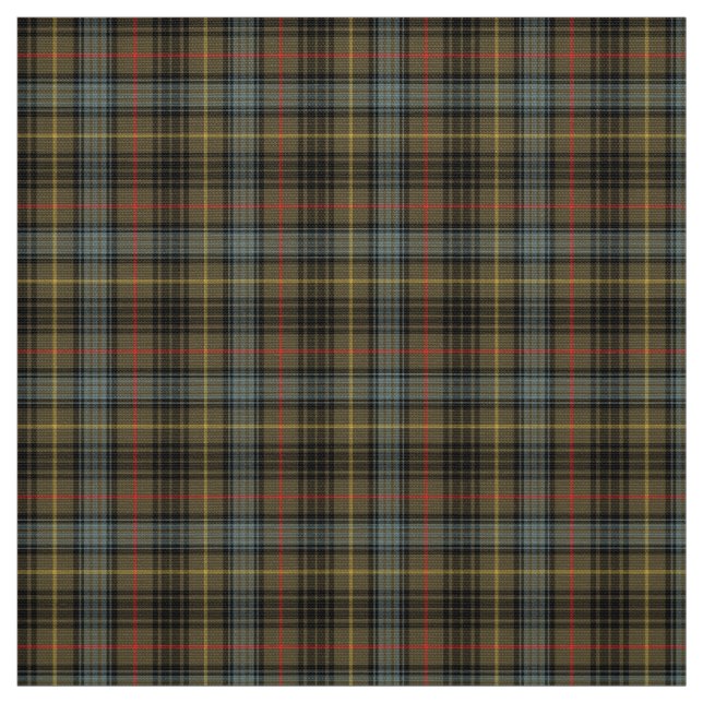 Stewart Hunting Weathered Tartan Fabric (Swatch)