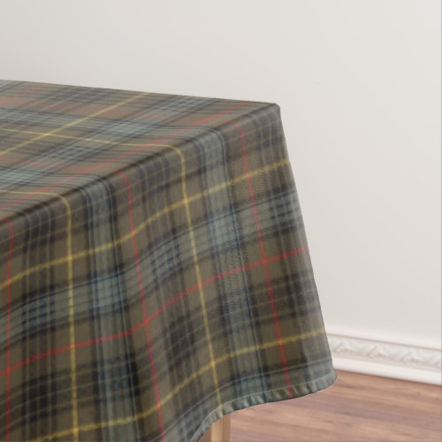 Stewart Hunting Weathered Tartan Plaid Pattern Tablecloth