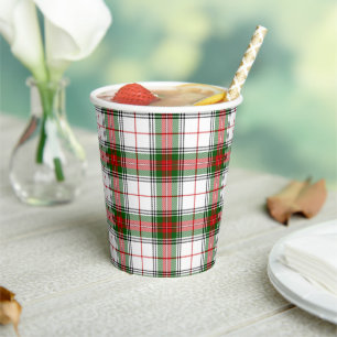 Stewart King George Plaid Paper Cups